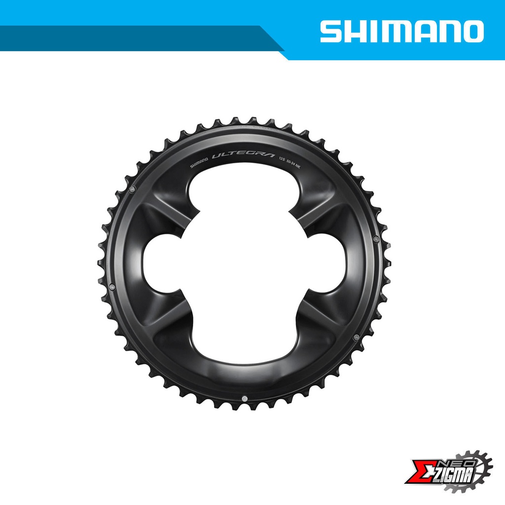 Chainring Road SHIMANO Ultegra FC-R8100 50T-NK 50x34T 12-Spd Ind. Pack Y0NG98010