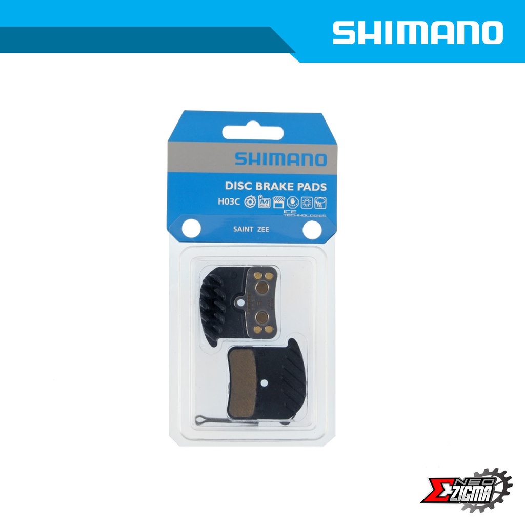 Disc Brake Pad SHIMANO Others H03C Metal (M820,M640) w/ Fin Ind. Pack IBPH03CMFA