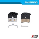 Disc Brake Pad SHIMANO Others H03C Metal (M820,M640) w/ Fin Ind. Pack IBPH03CMFA
