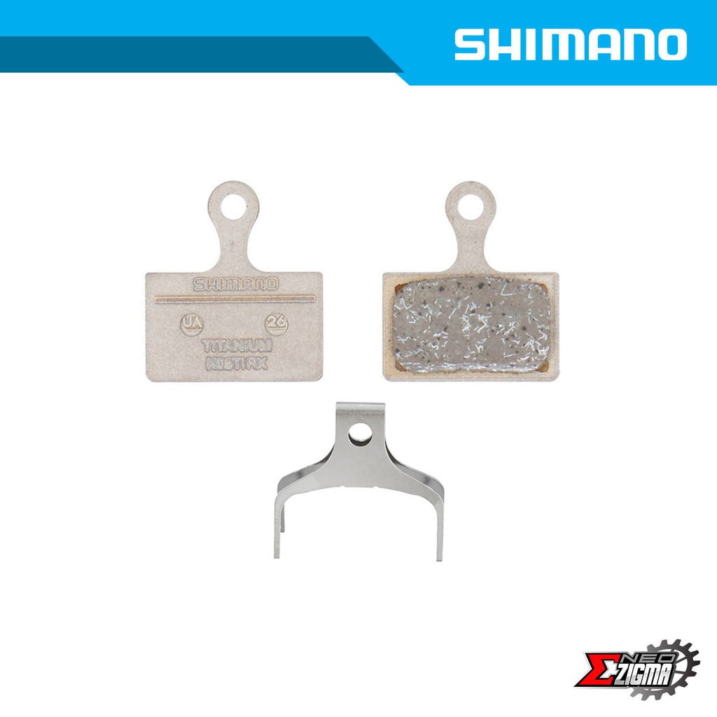 Disc Brake Pad SHIMANO Others K03TI Resin For M9100 Ind. Pack Y1XC98010