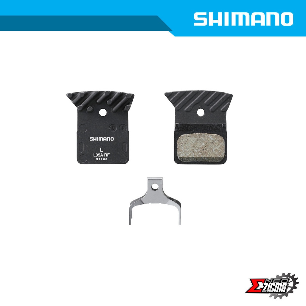 Disc Brake Pad Road SHIMANO Others L05A-RF Resin w/ Fin For Road Disc Brake Ind. Pack EBPL05ARFA