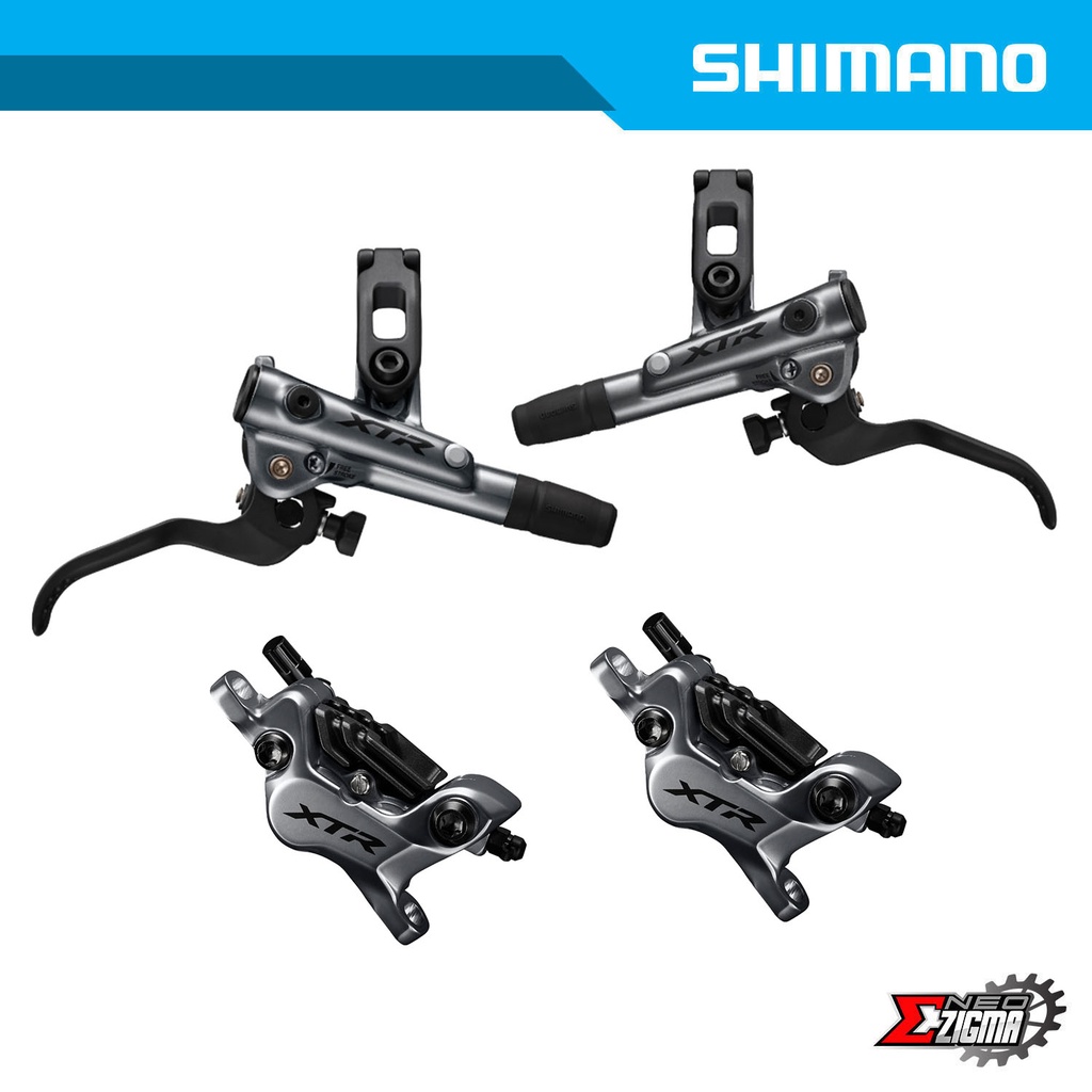 Disc Brake Assembly MTB SHIMANO XTR BR/BL-M9120 4-Piston J-Kit Hydraulic Metal Pad w/ Fin F/R