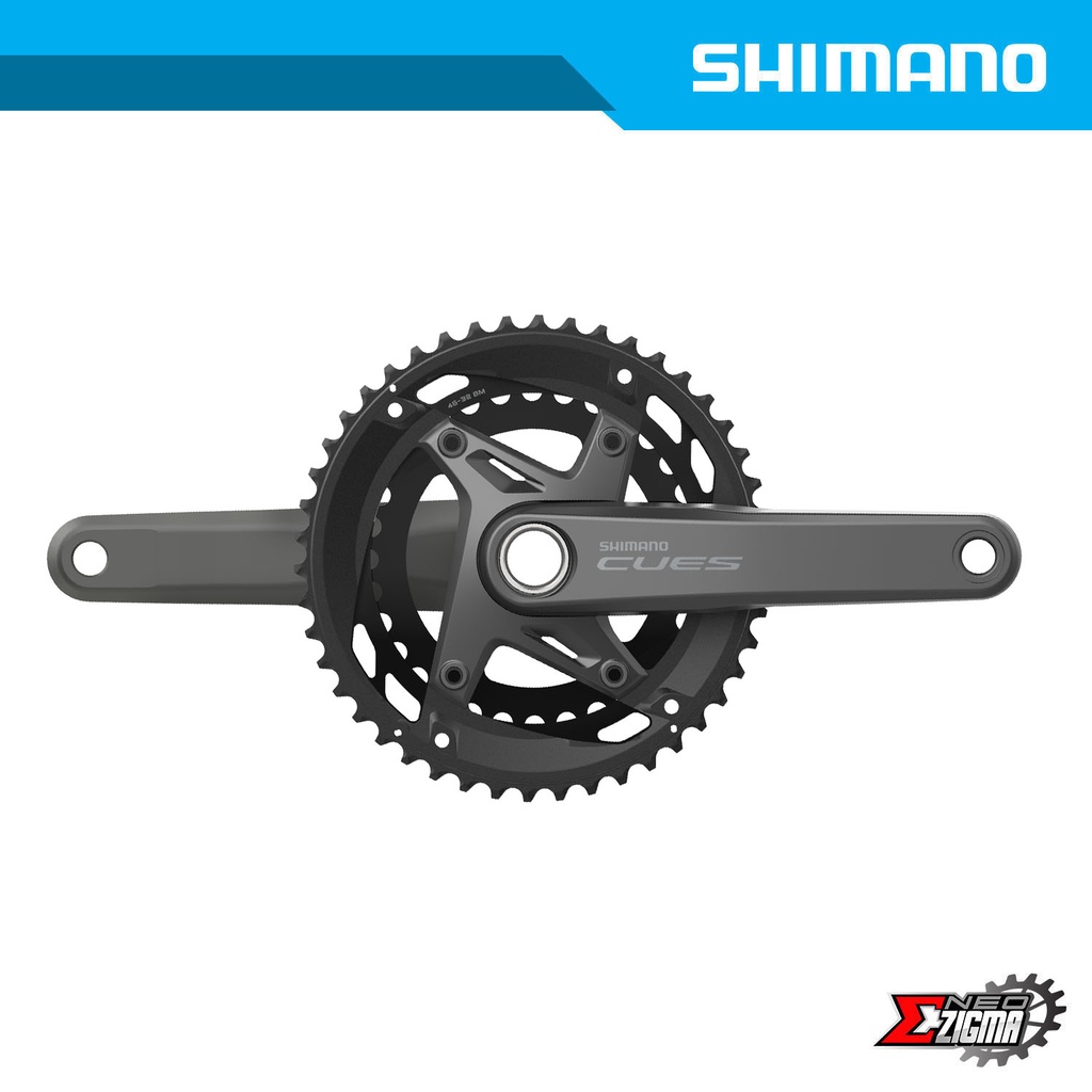 Chainwheel MTB SHIMANO CUES FC-U6010-2 46x32x170mm 11-Spd w/o BB Parts Ind. Pack EFCU60102CX62X