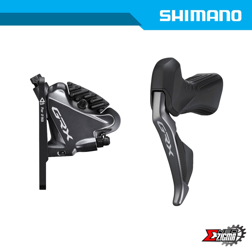 Disc Brake Assembly Gravel SHIMANO GRX Di2 BR/ST-RX810/RX815 11-Spd For 160mm Rotor J-kit w/ Fin Front Ind. Pack IRX815DLF6SC100