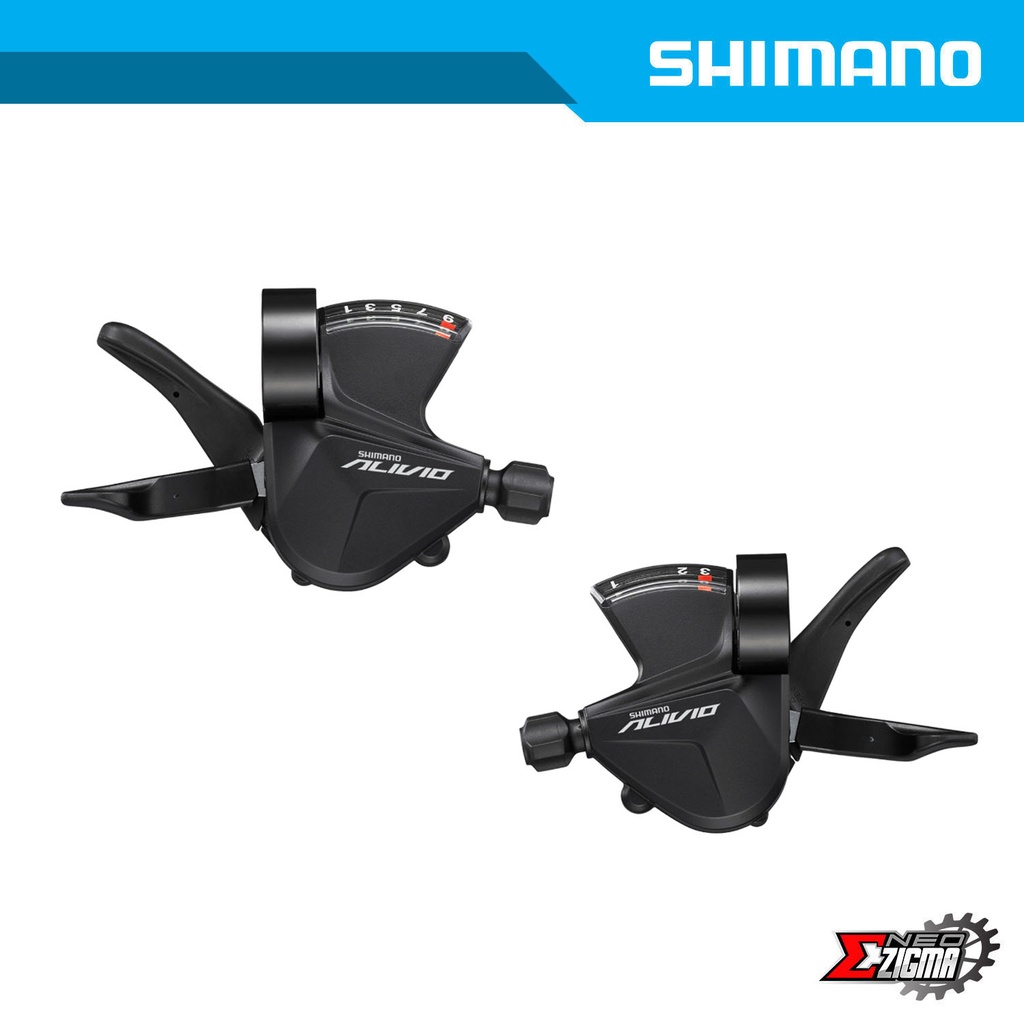 Shifter MTB SHIMANO Alivio SL-M3100 3x9-Spd Rapid Fire F/R Ind. Pack ESLM31003PA