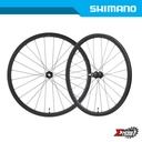 Wheel Set Road SHIMANO 105 WH-RS710-C32-TL 12mm E-thru Tubeless For 11/12-Spd 100/142mm Ind. Pack EWHRS710C32LFERED