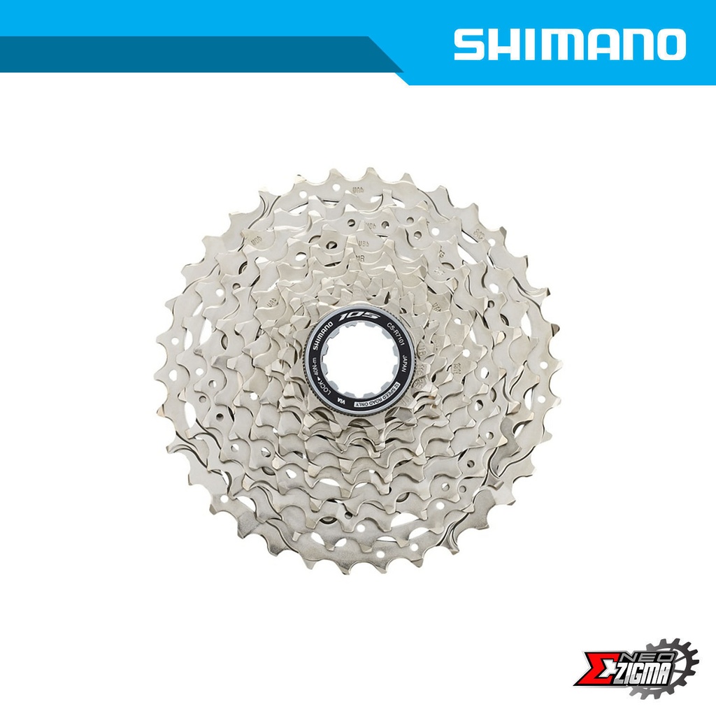 Cassette Sprocket Road SHIMANO 105 CS-R7101 12-Spd 11-34T Ind. Pack ICSR710112134