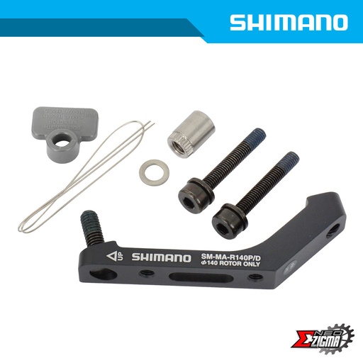 [DASH111I] Disc Adapter SHIMANO Others SM-MA-R140P/D Post to Flat Mount Rear 140mm Ind. Pack ISMMAR140PDH