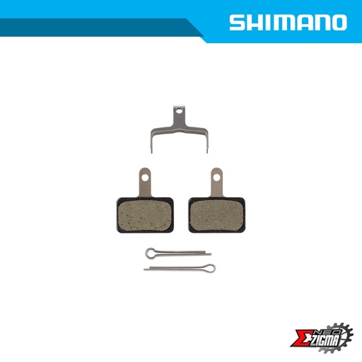 [DPSH123E] Brake Pad MTB SHIMANO Others B05S-RX Resin For BR-M375/396/416/446/475/496 Ind. Pack EBPB05SRXA
