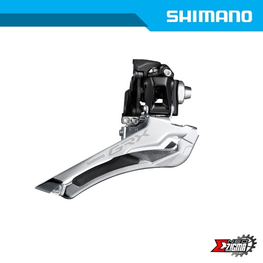 [FDSH235I] Front Derailleur Gravel SHIMANO GRX FD-RX400 10-Spd Down Swing Down Pull For 46T Ind. Pack IFDRX400F