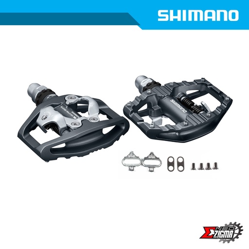 [PDSH143E] Pedal MTB SHIMANO Road-Others PD-EH500 SPD Single Sided Flat Multi Purpose w/ Cleats Ind. Pack EPDEH500