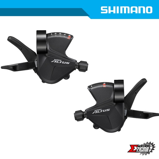 [SLSH165E] Shifter MTB SHIMANO Altus SL-M2010 2x9-Spd w/ OGD Front/Rear Ind. Pack ESLM201029PA