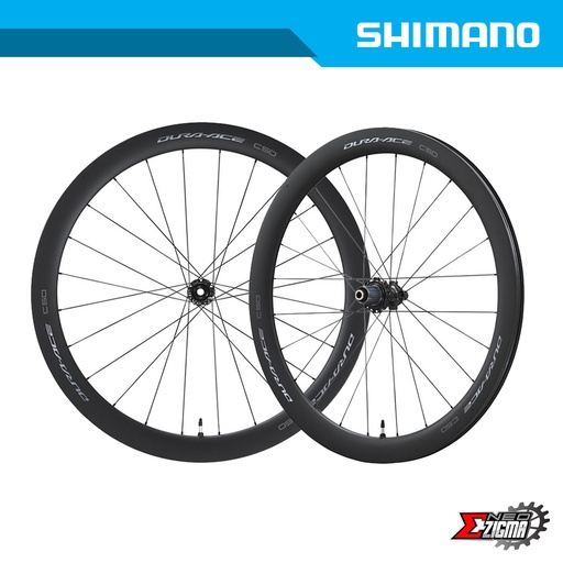 [WHSH187E] Wheel Set Road SHIMANO Dura-Ace WH-R9270-C50-TL 12mm E-thru Tubeless Disc Brake Clincher Full Carbon For 12-Spd 100/142mm Ind. Pack EWHR9270C50LFEREDB