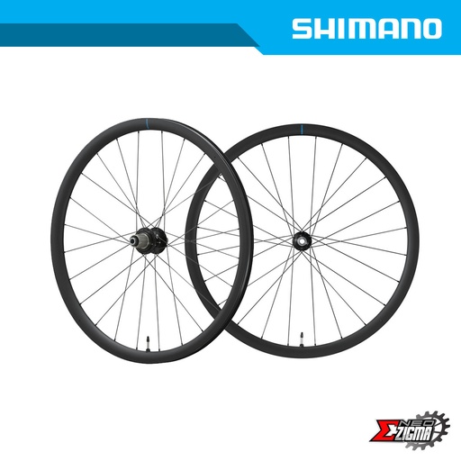 [WHSH196E] Wheel Set Gravel SHIMANO GRX WH-RX880-700C 12mm E-thru Tubeless For 12-Spd 100/142mm Ind. Pack EWHRX880LFERED70