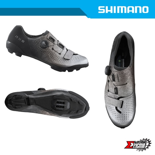 [SHSR22743 PT] Shoes Gravel SHIMANO Off-road/Gravel /Adventure RX801 43" Silver Men Prototype ESHRX801MCS01S4300P1