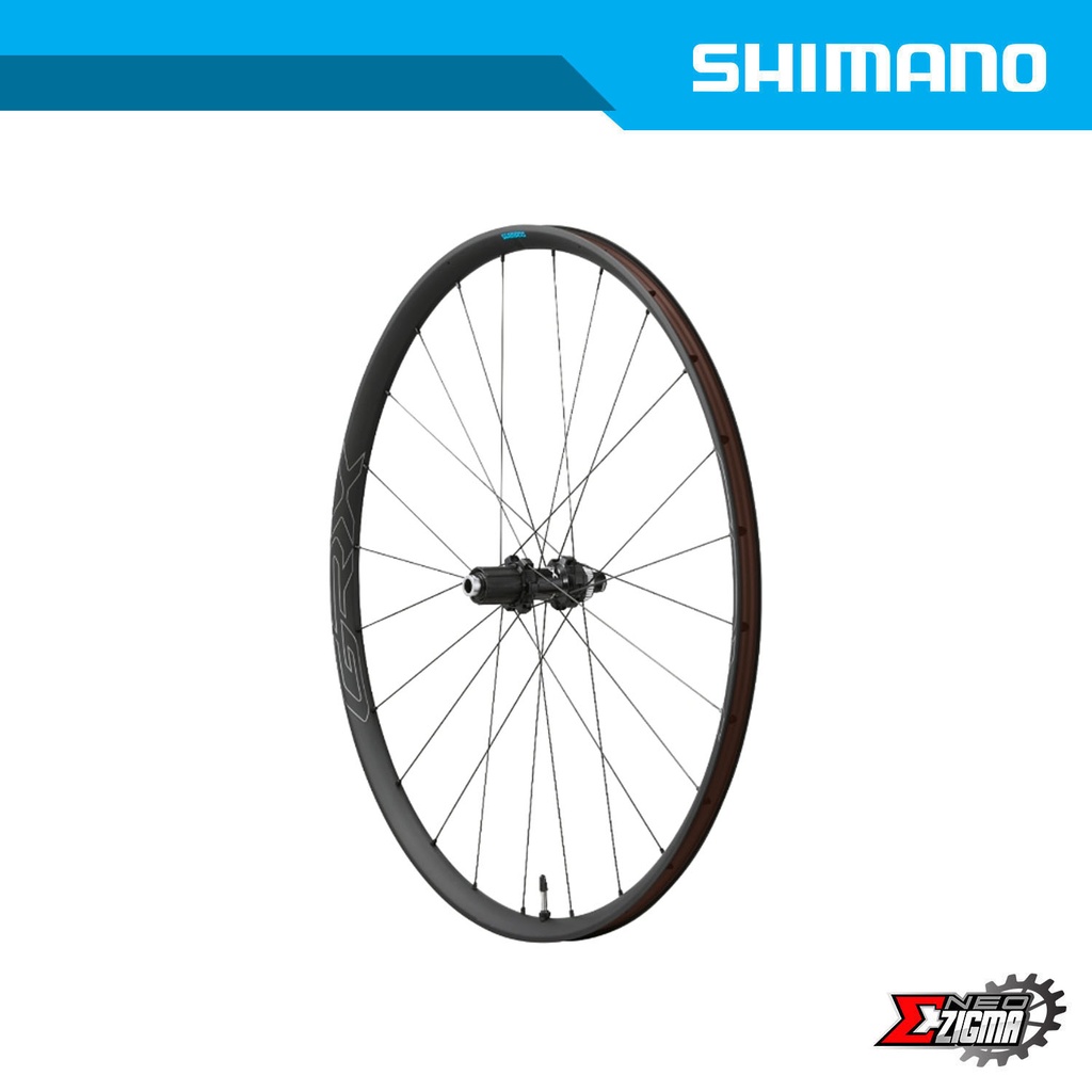 Wheel Set Gravel SHIMANO GRX WH-RX570-700C 12mm E-thru Tubeless Disc Brake Clincher For 10/11-Spd 100/142mm Ind. Pack EWHRX570LFERED70