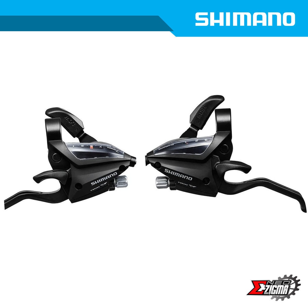 Shifter Lever MTB SHIMANO Altus ST-EF500 3x7-Spd Front/Rear Ind. Pack ESTEF5002PV7A3