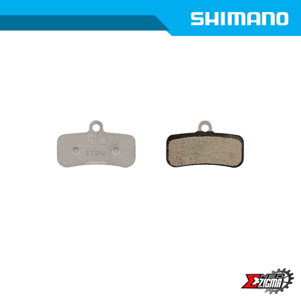 Brake Pad MTB SHIMANO Others D03S-RX Resin For M8020/M820/M640/M6120 Semi-bulk Pack (25pairs/pack) EBPD03SRXBS