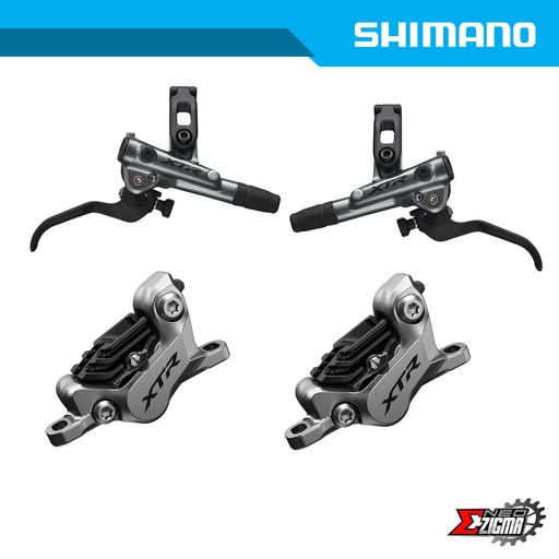 [DBSH028F/R] Disc Brake Assembly MTB SHIMANO XTR BR/BL-M9120 4-Piston J-kit Hydraulic Resin Pad w/ Fin F/R