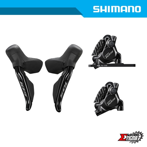 [DBSH092F/R] Disc Brake Assembly Road SHIMANO 105 BR-R7170/ST-R7120 12-Spd J-Kit F/R