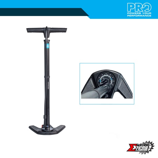 [PUMPPR106] Floor Pump PRO Performance Steel Barrel, Gauge PRPU0083