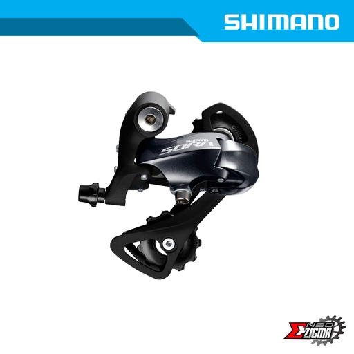 [RDSH123E] Rear Derailleur Road SHIMANO Sora RD-R3000SS 9-Spd Short Cage Ind. Pack ERDR3000SS